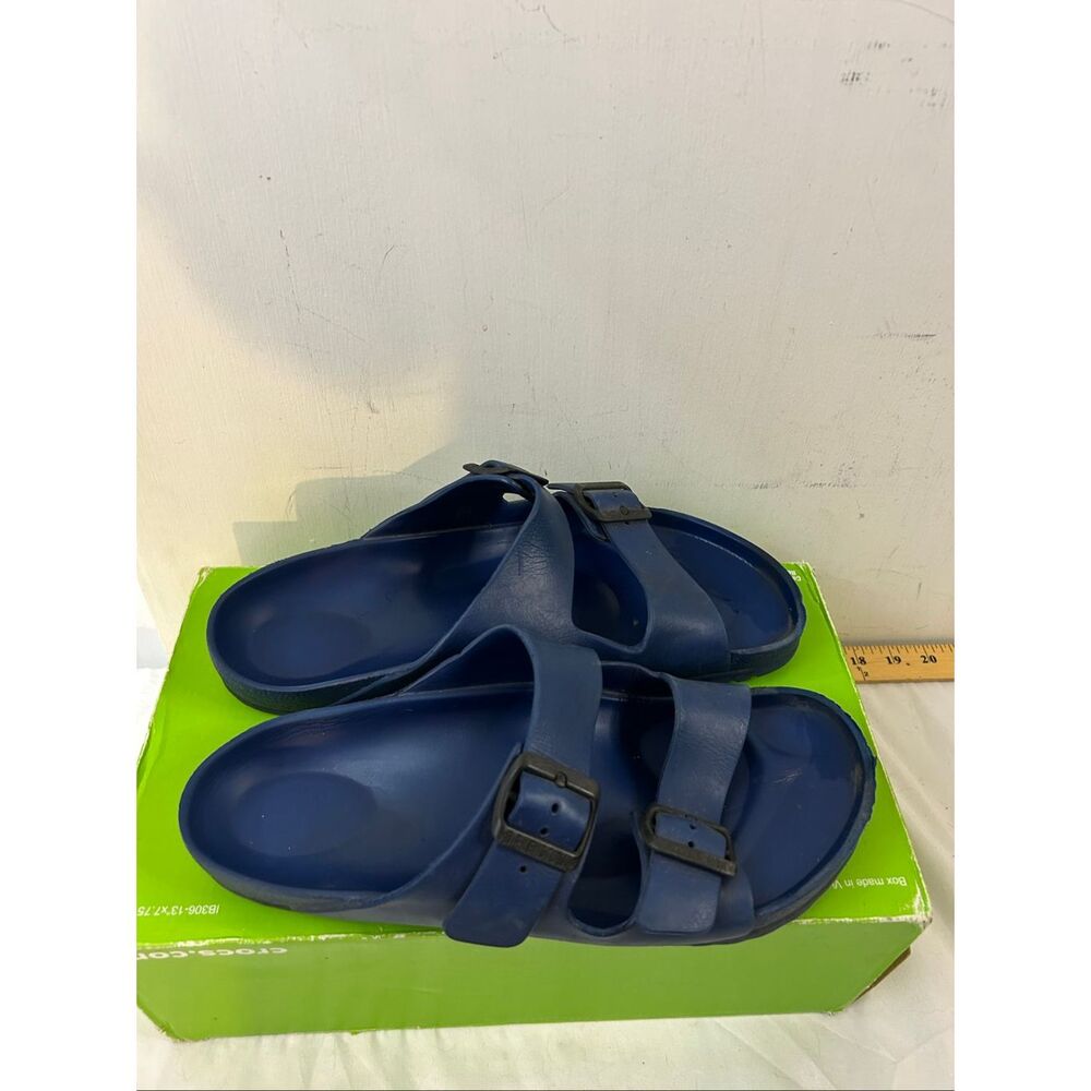 Birkenstock Arizona men’s 42 2strap‎ slides sandals shoes blue